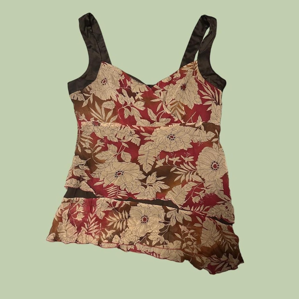 🌥️Nine West floral flowy tank top